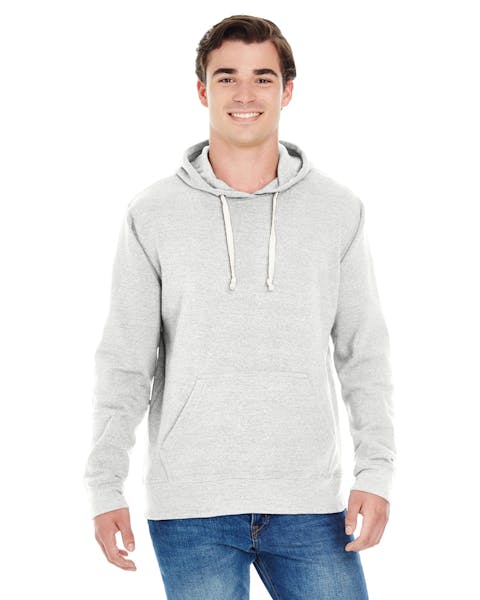 J America JA8871 Adult Triblend Pullover Fleece Hooded Sweatshirt