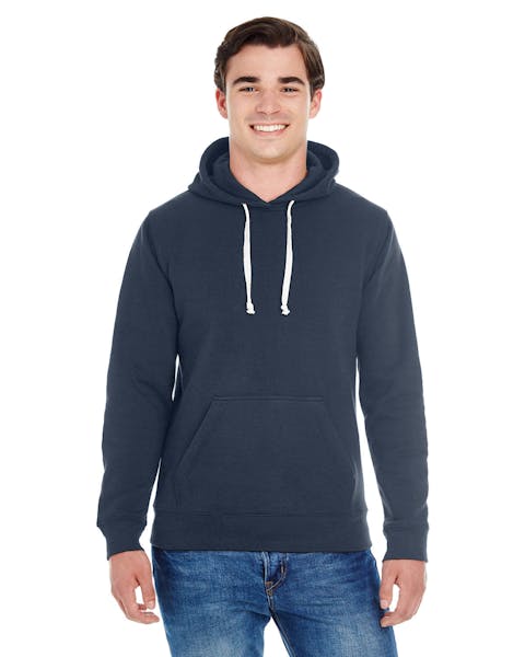 J America JA8871 Adult Triblend Pullover Fleece Hooded Sweatshirt