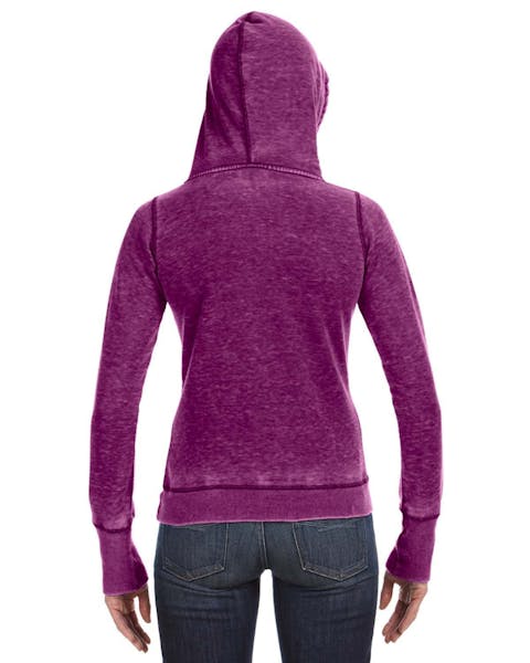 J America JA8912 Ladies' Zen Pullover Fleece Hooded Sweatshirt