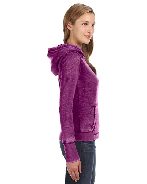 J America JA8912 Ladies' Zen Pullover Fleece Hooded Sweatshirt