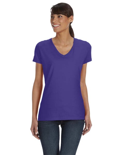 Fruit of the Loom L39VR Ladies' HD Cotton V-Neck T-Shirt