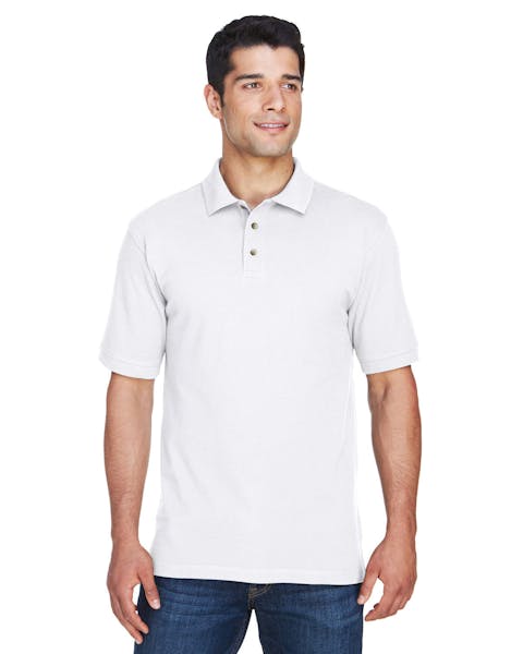 Harriton M200 Men's 6 oz. Ringspun Cotton Piqu Short-Sleeve Polo