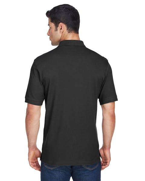 Harriton M200 Men's 6 oz. Ringspun Cotton Piqu Short-Sleeve Polo