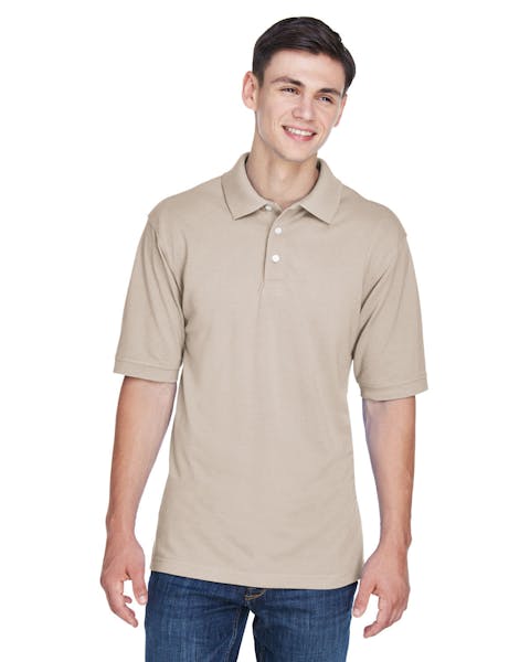 Harriton M265 Hombres 5.6 oz. Polo de mezcla fácil