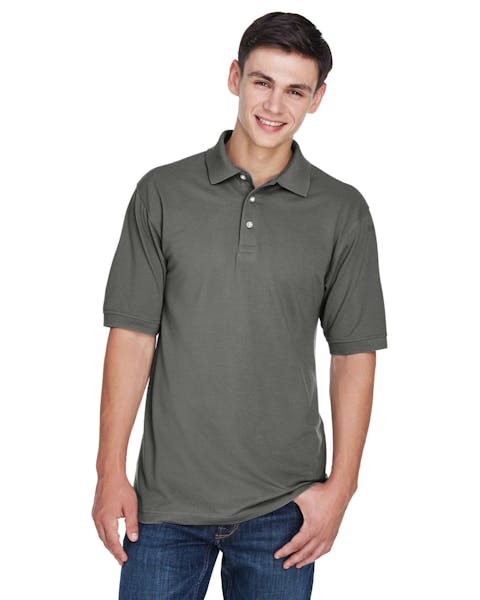 Harriton M265 Hombres 5.6 oz. Polo de mezcla fácil