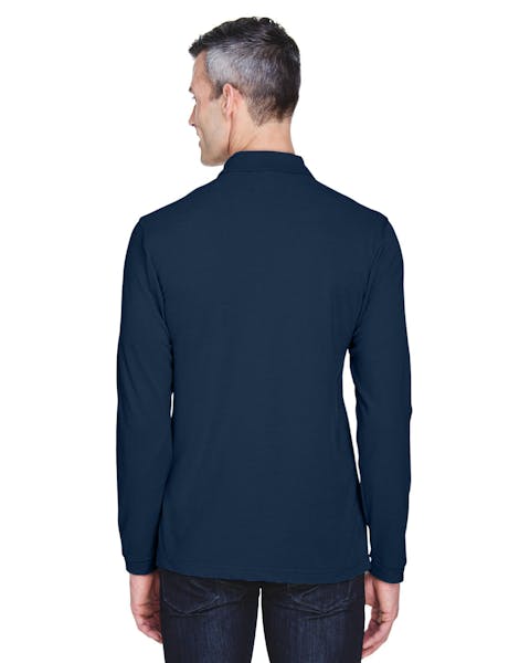 Harriton M265L Men's 5.6 oz. Easy Blend Long-Sleeve Polo