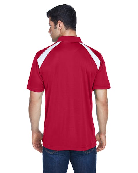 Harriton M318 Adult 4 oz. Polytech Colorblock Polo