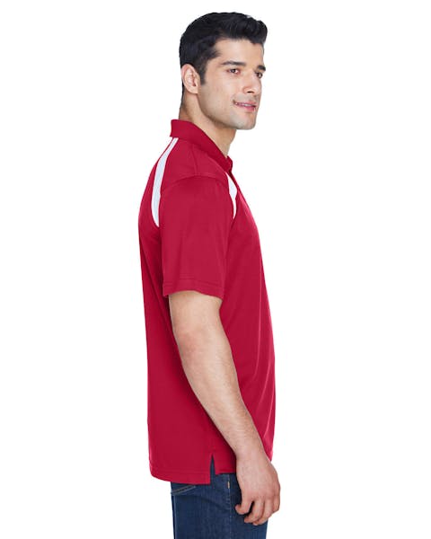 Harriton M318 Adult 4 oz. Polytech Colorblock Polo