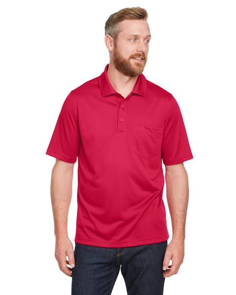 Harriton M348P Men's Advantage Snag Protection Plus IL Pocket Polo