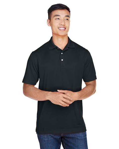 Harriton M353 Men's Double Mesh Polo