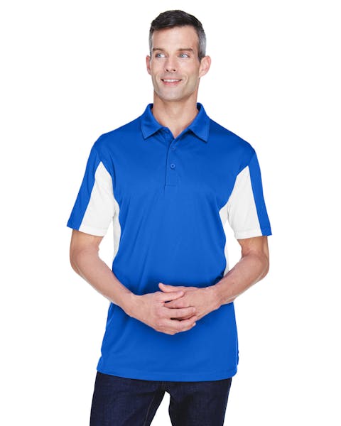 Harriton M355 Polo de micro piqué con bloqueo lateral para hombre