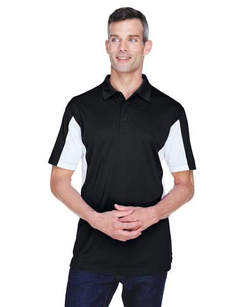 Harriton M355 Polo de micro piqué con bloqueo lateral para hombre