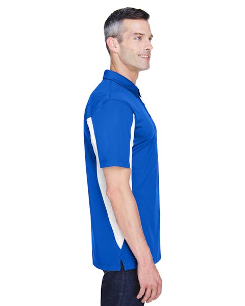 Harriton M355 Polo de micro piqué con bloqueo lateral para hombre