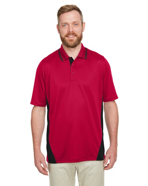 Harriton M386T Men's Tall Flash Snag Protection Plus IL Colorblock Polo