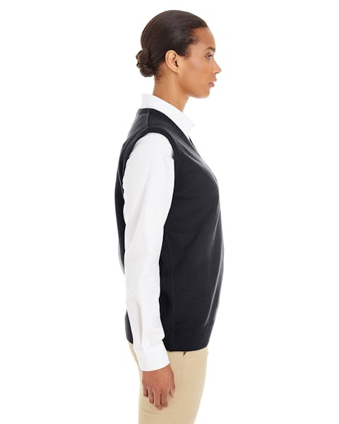 Harriton M415W Ladies' Pilbloc V-Neck Sweater Vest