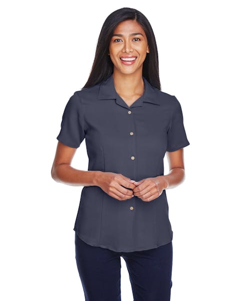 Harriton M570W Ladies' Bahama Cord CampShirt