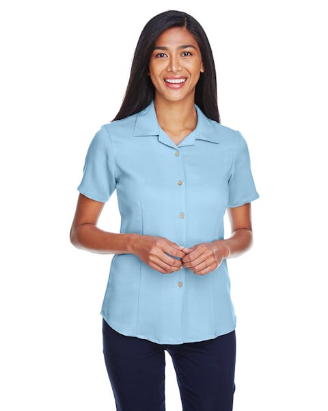 Harriton M570W Ladies' Bahama Cord CampShirt