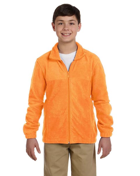 Harriton M990Y Youth 8 oz. Full-Zip Fleece