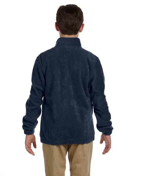 Harriton M990Y Youth 8 oz. Full-Zip Fleece