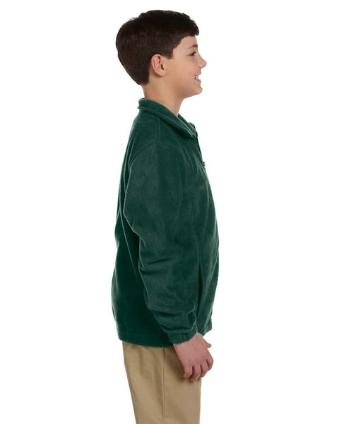 Harriton M990Y Youth 8 oz. Full-Zip Fleece