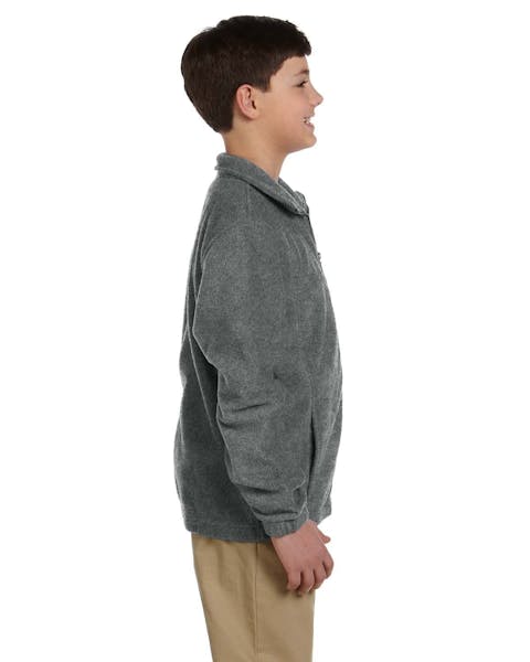 Harriton M990Y Youth 8 oz. Full-Zip Fleece