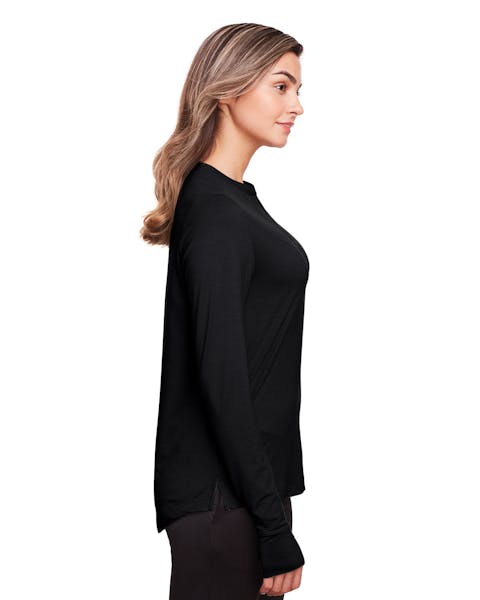 North End NE400W Ladies' Jaq Snap-Up Stretch Performance Pullover