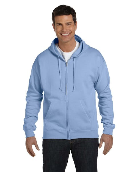 Hanes P180 Adulto EcoSmart 50/50 Sudadera con capucha y cremallera completa