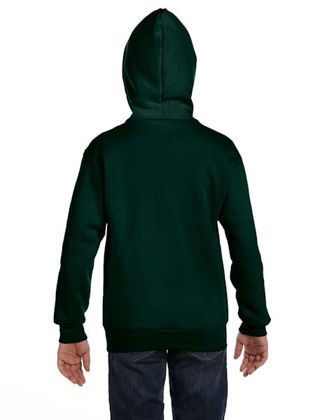 Hanes P480 Youth EcoSmart 50/50 sudadera con capucha y cremallera completa