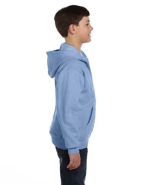 Hanes P480 Youth EcoSmart 50/50 sudadera con capucha y cremallera completa