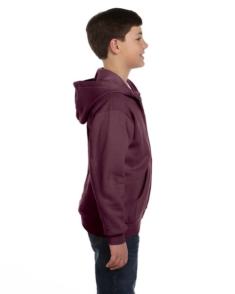 Hanes P480 Youth EcoSmart 50/50 sudadera con capucha y cremallera completa