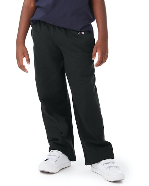 Champion P890 Youth Double Dry Eco Pantalón de forro polar con parte inferior abierta