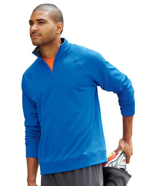 Jerzees PF95MR Adult 6 oz. DRI-POWER SPORT Quarter-Zip Cadet Collar Sweatshirt