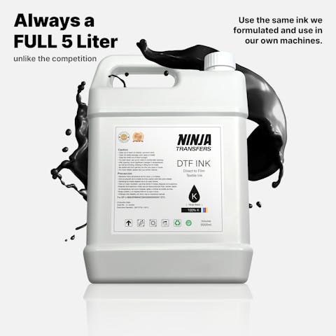 Premium DTF Black Ink - Ninja Transfers