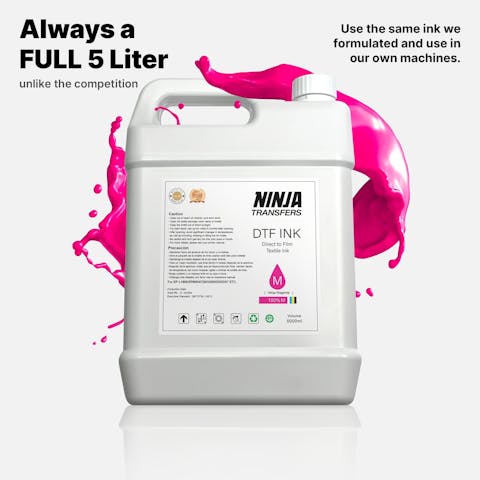 Premium DTF Magenta Ink 5 Liters - Ninja Transfers