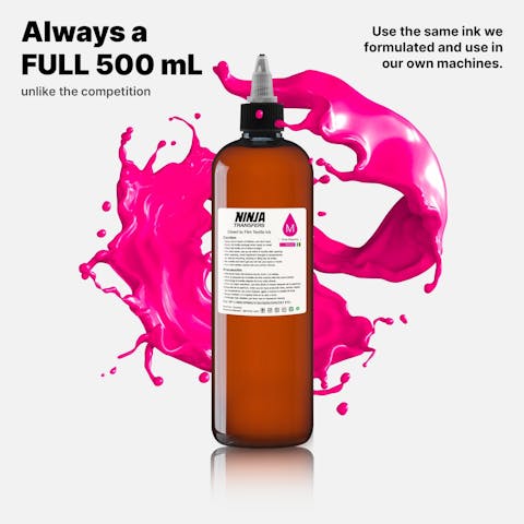 Premium DTF Magenta Ink 500 Milliliters - Ninja Transfers