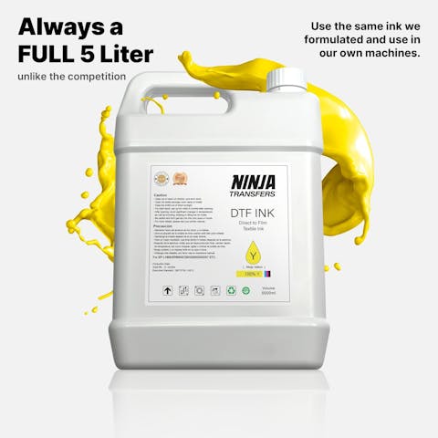 Premium DTF Yellow Ink - Ninja Transfers