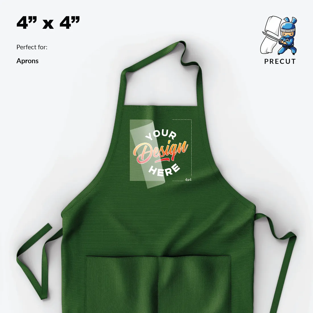 Transfers for aprons 4x4 inches