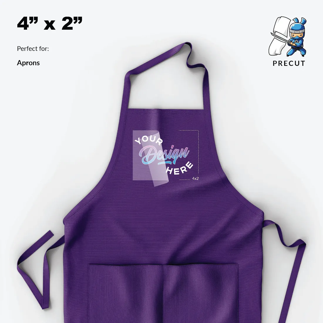Transfers for aprons 4x2 inches