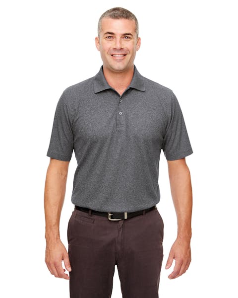 UltraClub UC100 Men's Heathered Piqu Polo