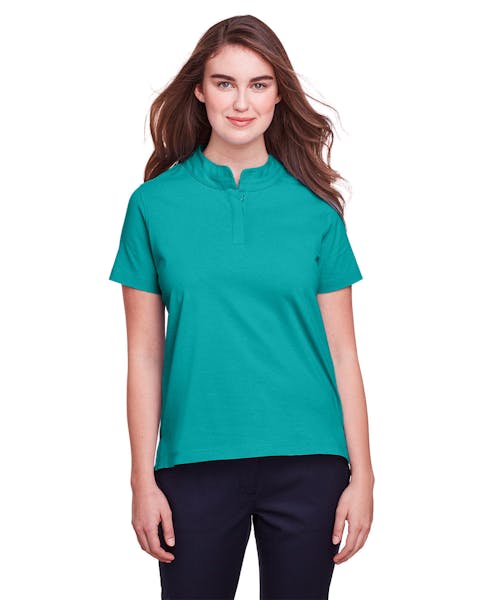 UltraClub UC105W Polo de alto rendimiento de algodón elástico Lakeshore para mujer