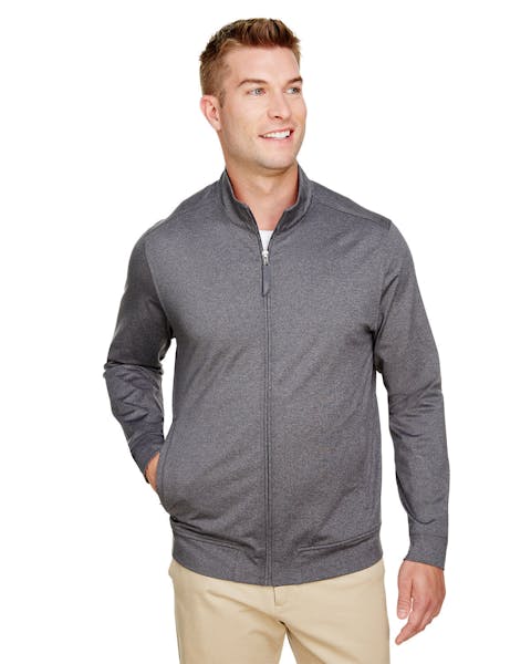 UltraClub UC400 Men's Navigator Heather Performance Full-Zip