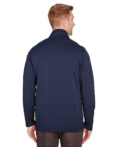 UltraClub UC792 Coastal Piqué Fleece Quarter-Zip para hombre