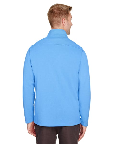 UltraClub UC792 Coastal Piqué Fleece Quarter-Zip para hombre