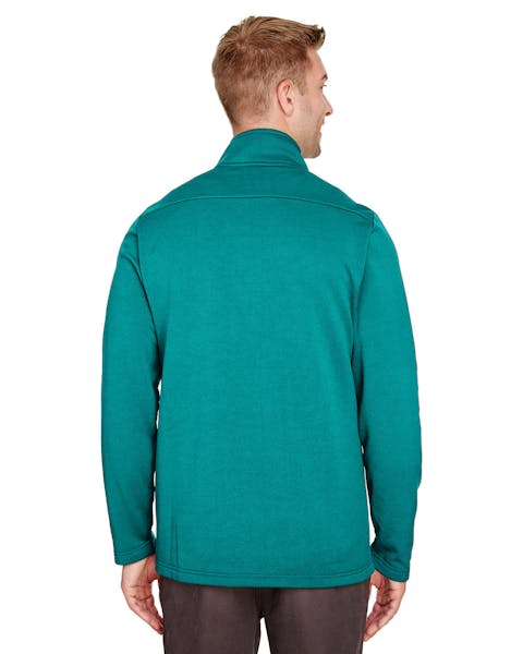 UltraClub UC792 Coastal Piqué Fleece Quarter-Zip para hombre