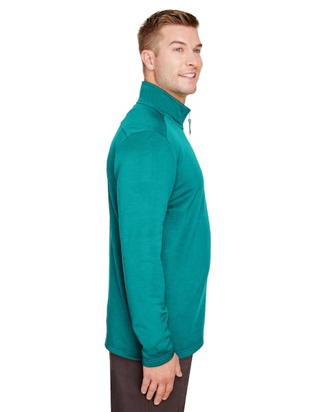 UltraClub UC792 Coastal Piqué Fleece Quarter-Zip para hombre