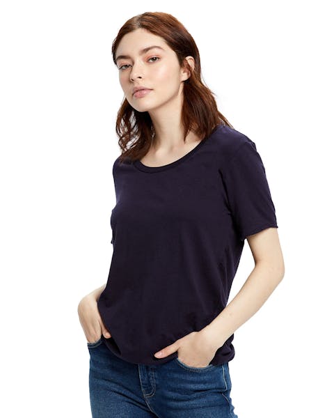 US Blanks US115 Ladies' Short-Sleeve Loose Fit Boyfriend Tee