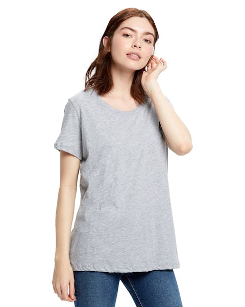 US Blanks US115 Ladies' Short-Sleeve Loose Fit Boyfriend Tee