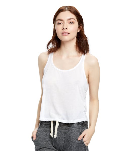 US Blanks US510 Camiseta de tirantes recortada transparente para mujer