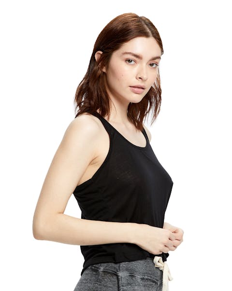 US Blanks US510 Camiseta de tirantes recortada transparente para mujer