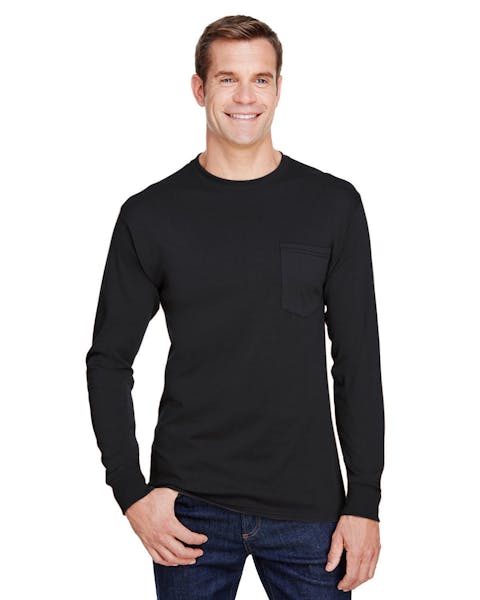 Hanes W120 Adult Workwear Long-Sleeve Pocket T-Shirt